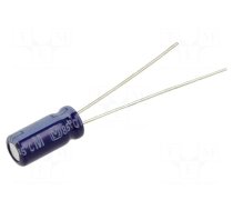 Capacitor: electrolytic | THT | 10uF | 35VDC | Ø5x11mm | Pitch: 2mm | ±20%