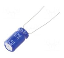 Capacitor: electrolytic | THT | 220uF | 25VDC | Ø6.3x11mm | ±20% | 2000h