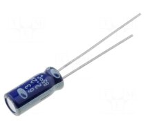 Capacitor: electrolytic | THT | 2.2uF | 63VDC | Ø5x11mm | Pitch: 2mm