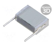 Capacitor: polyethylene | 470nF | 9x6.1x3.4mm | THT | ±5% | 7.5mm | 63VAC