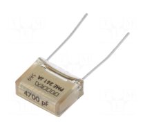 Capacitor: paper | 4.7nF | 500VAC | 10.2mm | ±10% | THT | PME261 | 1000VDC