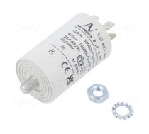 Capacitor: polypropylene | motors, run | 8uF | 470VAC | Ø35x56.5mm