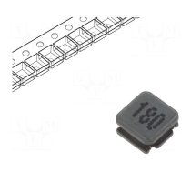 Inductor: wire | SMD | 18uH | 590mA | 0.559Ω | ±20% | 3x3x1.5mm