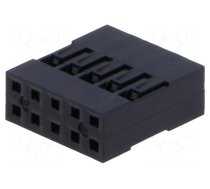 Connector: pin strips | plug | NSR/NDR | female | PIN: 10 | w/o contacts