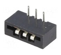 Connector: FFC/FPC | angled 90° | PIN: 3 | Non-ZIF | THT | tinned | 20mΩ