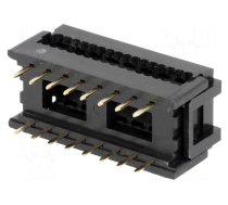 Connector: IDC | PIN: 16 | transition | for ribbon cable | 1.27mm