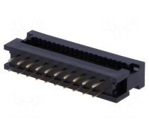 Connector: IDC | PIN: 20 | transition | IDC,THT | for ribbon cable