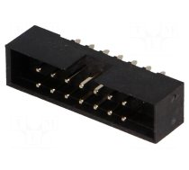 Connector: IDC | socket | male | PIN: 14 | straight | THT | gold flash | 2mm