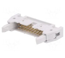 Connector: IDC | socket | male | PIN: 20 | straight | with ejector | THT