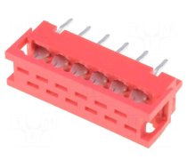 Wire-board | adapter | PIN: 12 | IDC,THT | on PCBs,for ribbon cable