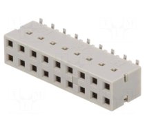 Socket | PCB to PCB | female | Dubox® | 2.54mm | PIN: 18 | SMT | Layout: 2x9
