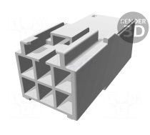 Connector: wire-board | plug | male | AMP UNIVERSAL POWER | 3.96mm