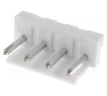 Socket | wire-board | male | 5mm | PIN: 4 | white