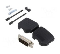 D-Sub HD | PIN: 15 | plug | male | for cable | straight | soldering