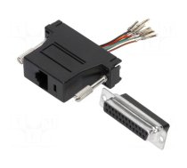 Transition: adapter | D-Sub 25pin female,RJ45 socket