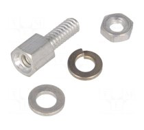 Threaded head screw | Thread len: 7.9mm | Thread: UNC 4-40