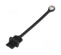 Protection cap | MUSB | Application: USB B mini sockets | black
