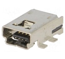 Socket | USB A mini | SMT | PIN: 4 | horizontal