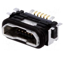 Socket | USB B micro | SMT | PIN: 5 | with seal | USB 2.0 | IPX7