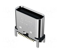 Socket | USB C | SMT | PIN: 24 | vertical | top board mount | USB 3.2 | 5A