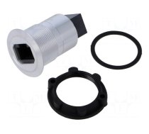 Adapter | for panel mounting,rear side nut | Thread: M22 | 1÷10mm