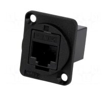 Coupler | FT | Cat: 6 | Layout: 8p8c | RJ45 socket,both sides | 19x24mm