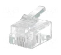 Connector: RJ14 | plug | PIN: 4 | unshielded | gold-plated | Layout: 6p4c