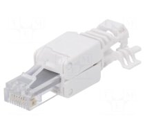 Plug | RJ45 | Cat: 6a | unshielded | Layout: 8p8c | 5÷6.5mm | 22AWG÷24AWG