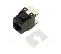 Socket | RJ45 | PIN: 8 | Cat: 6a | Layout: 8p8c | 22AWG÷26AWG | black | IDC