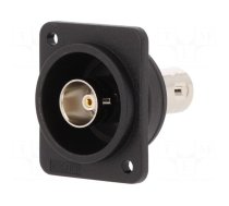 Coupler | BNC socket,both sides | 75Ω | black | Mat: plastic | FT