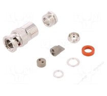 Connector: BNC | plug | male/female | straight | 50Ω | RG108 | for cable