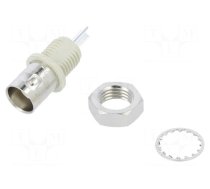 Connector: BNC | socket | female | straight | 50Ω | soldering | PPO