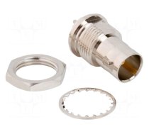 Connector: BNC | socket | female | straight | 75Ω | THT | PTFE | -65÷165°C