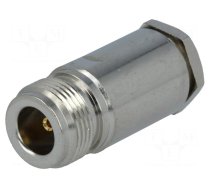 Connector: N | plug | female | straight | RG58 | 5.5mm | soldering,clamp