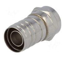 Connector: F | plug | male | straight | 8.5mm | crimped | for cable