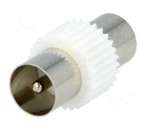 Coupler | coaxial 9.5mm plug,both sides | straight