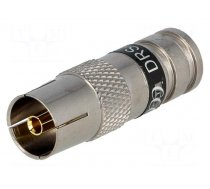 Connector: coaxial 9.5mm (IEC 169-2) | plug | female | RG6