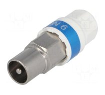 Connector: coaxial 9.5mm (IEC 169-2) | plug | for cable