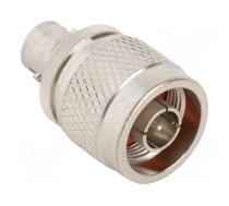 Adapter | BNC female,N male | Insulation: PTFE | 50Ω | Mat: brass | 4GHz