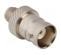 Adapter | BNC female,SMA female | Insulation: PTFE | 50Ω | Mat: brass