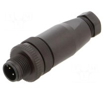 Connector: M12 | plug | male | A code-DeviceNet / CANopen | for cable