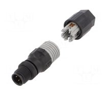 Plug | M12 | PIN: 4 | male | A code-DeviceNet / CANopen | for cable | IDC