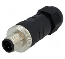 Plug | M12 | PIN: 4 | male | A code-DeviceNet / CANopen | for cable