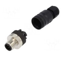 Plug | M12 | PIN: 4 | male | A code-DeviceNet / CANopen | for cable