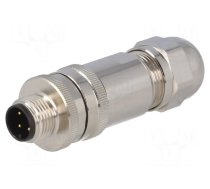 Plug | M12 | PIN: 4 | male | A code-DeviceNet / CANopen | for cable