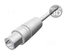 Plug | M12 | PIN: 4 | male | D code-Ethernet | for cable | crimped | IP54