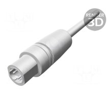 Connector: M12 | plug | PIN: 4 | male | D code-Ethernet | for cable | IP54