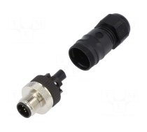 Plug | M12 | PIN: 5 | male | A code-DeviceNet / CANopen | for cable