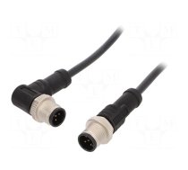 Cable: for sensors/automation | PIN: 5 | M12-M12 | 1m | plug | plug | 60V