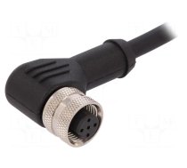 Plug | M12 | PIN: 5 | female | B code-Profibus | IP67 | 60V | 4A | angled